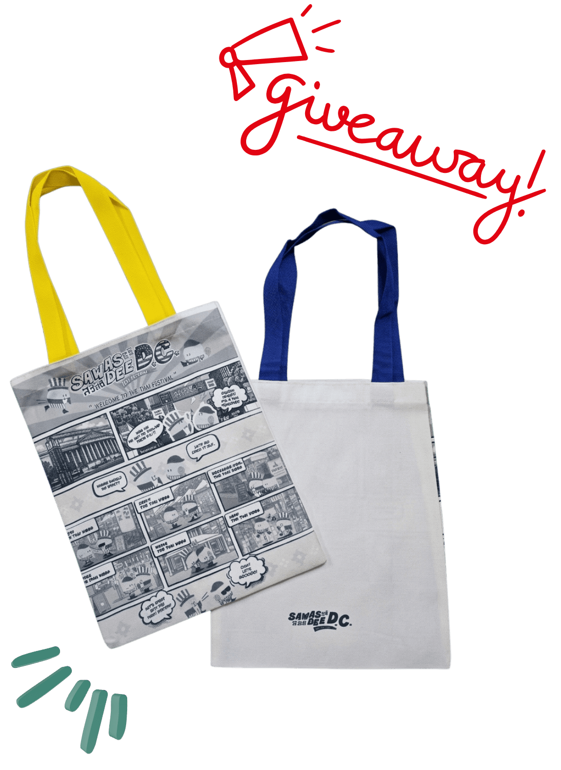 Sawasdee DC tote bag giveaway